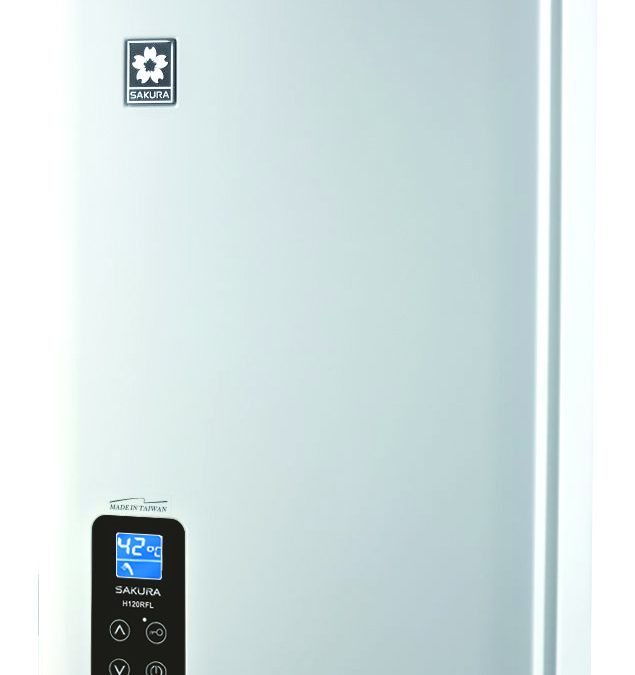 Sakura Temperature-modulated Gas Water Heater (White) H120TFL