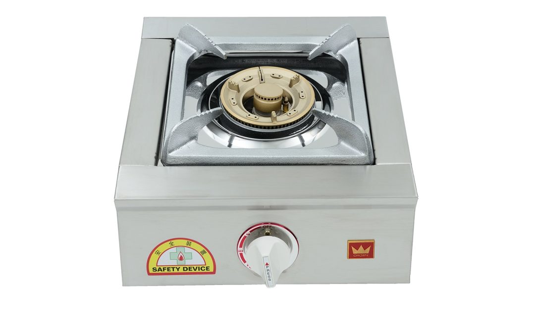 Crown CR8198 Stainless Steel LPG Gas Single Burner Stove