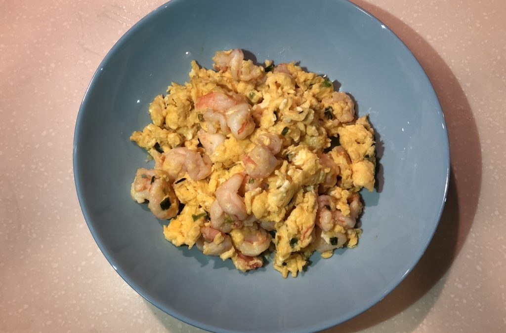 Scrambled Eggs with Shrimp